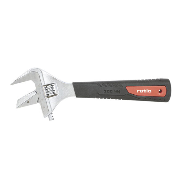 Llave graduable gran abertura reversible 8".