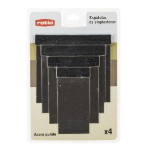 Espatula carrocero acero 4 piezas ratio