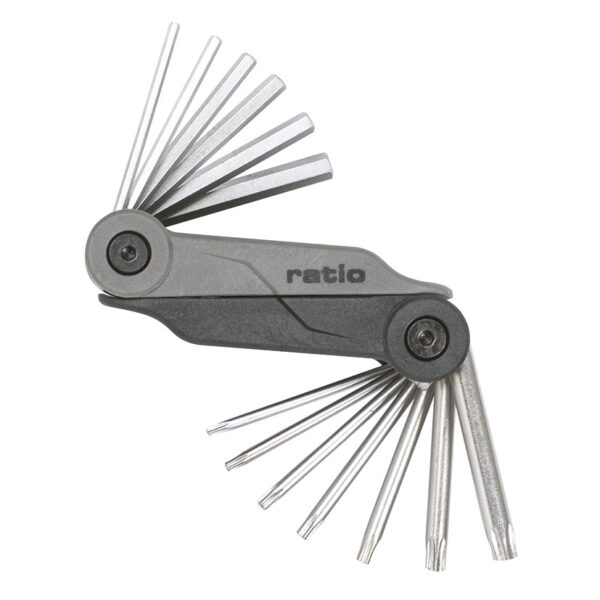 Llaves allen + torx. Juego 14 piezas.