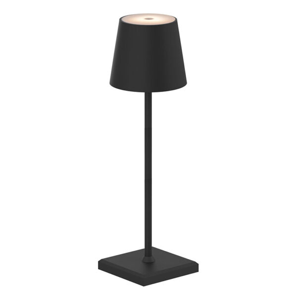 Lampara de mesa led regulable cambio de tono recargable usb ip54 3.5w