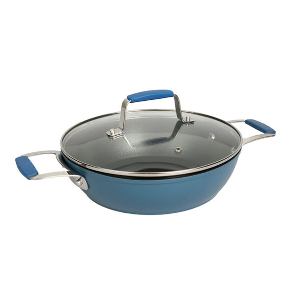 Cacerola baja aluminio forjado 24 cm. BLUE. HABITEX.
