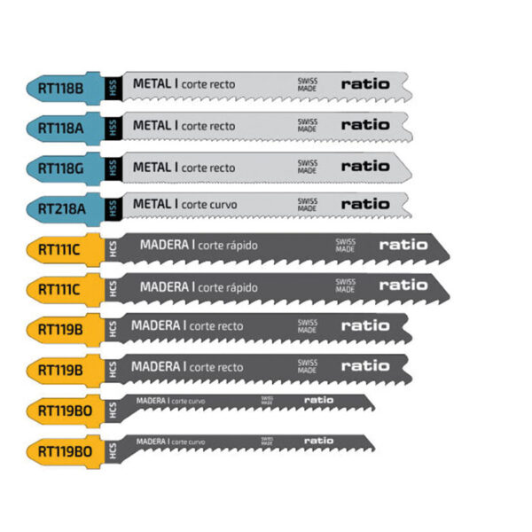 Sierra calar para máquinas Bosch. Juego 10 piezas. Ratio Pro Series