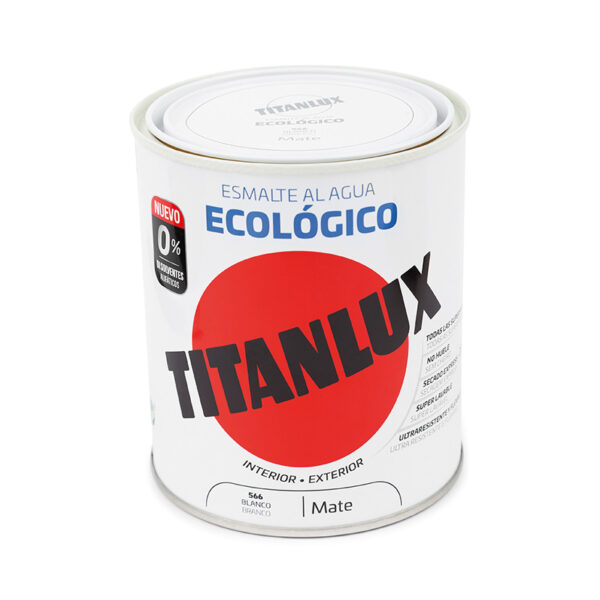 Titanlux base agua blanco 750ml mate