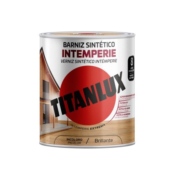 Barniz sintético brillante TITANLUX Intemperie.250ml