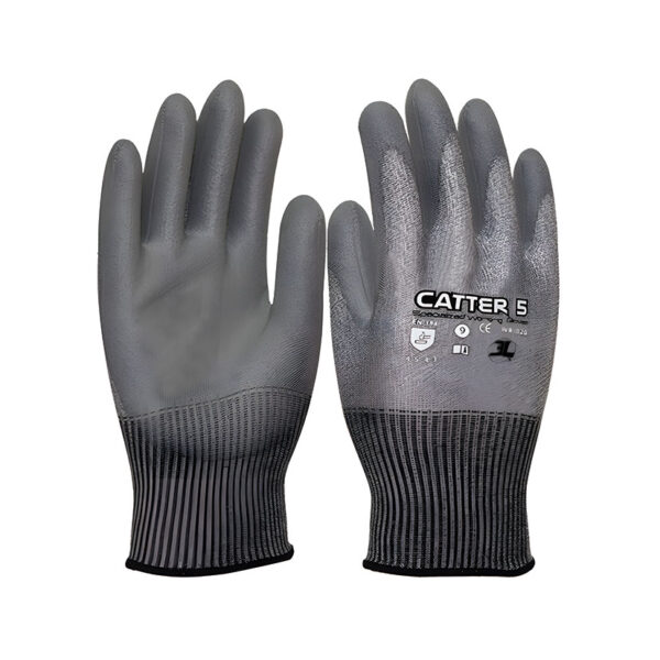Guante anticorte poliester con pu. T/8