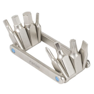 Mini juego herramientas 8 en 1 para bicicletas.