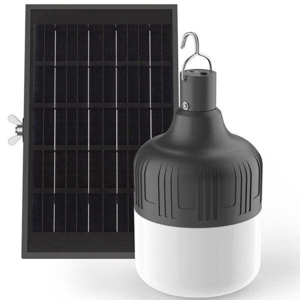LED colgante recargable y solar 5000k