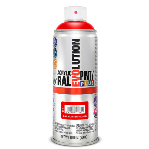 Pintura spray acrilica rojo brill.400ml