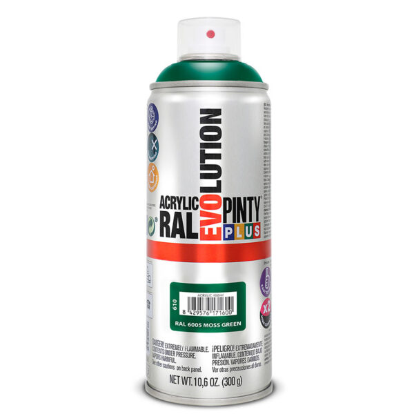 Pintura spray acrilica verde oscur.400ml