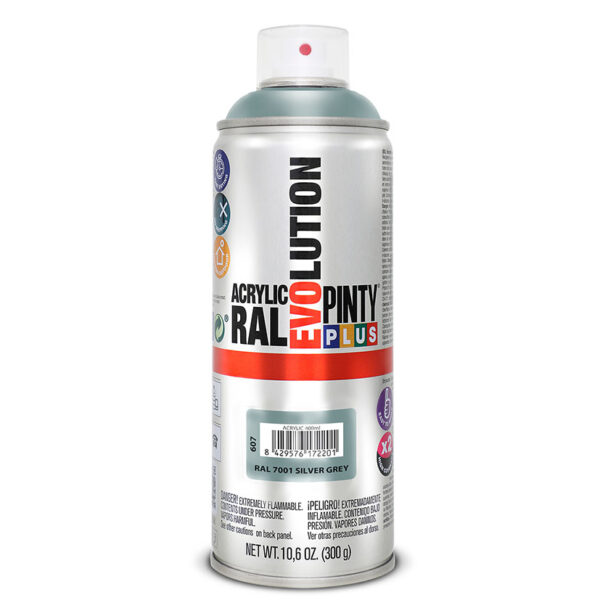 Pintura spray acrilica plata 400ml