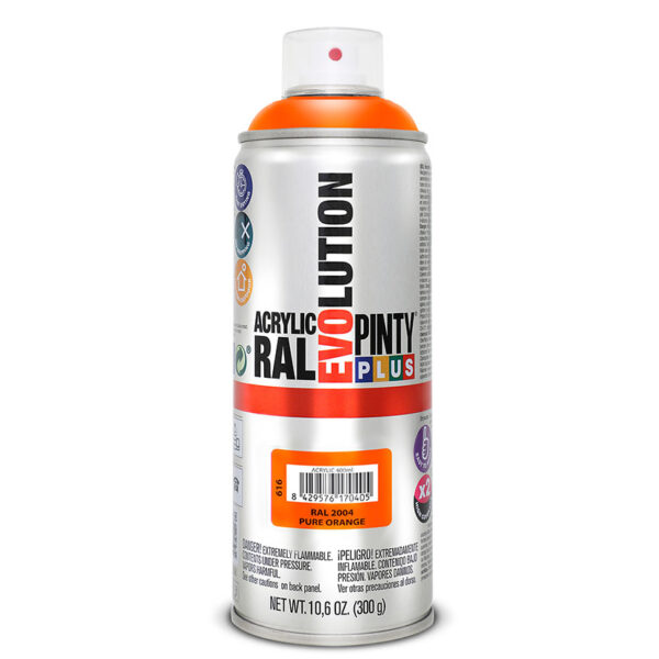 Pintura spray acrilica naranja 400ml
