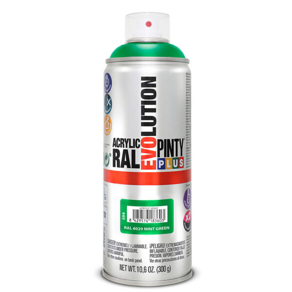 Pintura spray acrilica verde menta 400ml