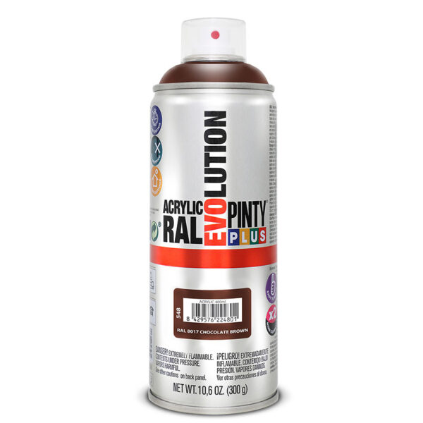 Pintura spray acrilica marron osc. 400ml