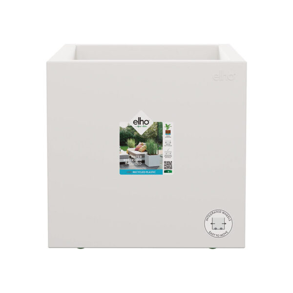 Maceta cubo 40 cm blanco