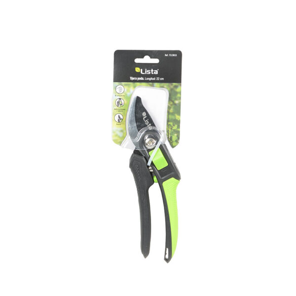 Tijera poda 1 mano, Bypass, de 22cm, corte maximo 20mm - Imagen 3
