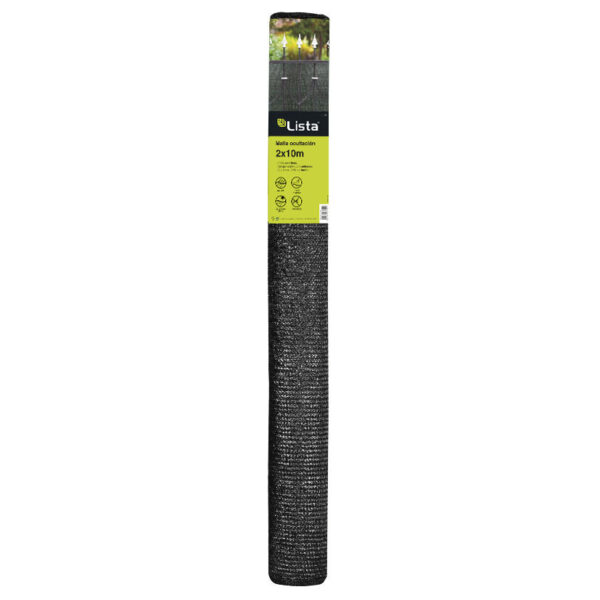 Malla ocultación 2 x 10 m gris