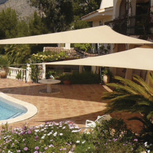 Toldo vela 5x5x5 m. Arena