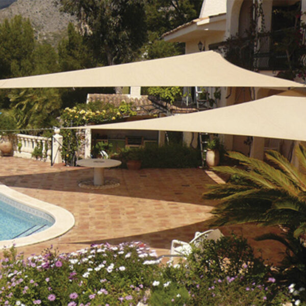 Toldo vela 5x5x5 m. Arena