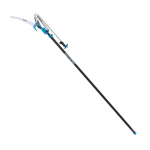 Pértiga cortarramas con serrucho extensible de 1.8 a 3.8 metros.