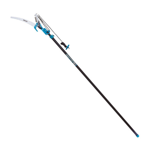 Pértiga cortarramas con serrucho extensible de 1.8 a 3.8 metros.