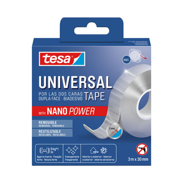 Cinta doble cara tesa nano power 3m x 30mm