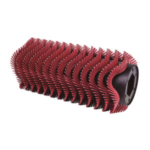 Cepillo suciedad metal/nylon rojo