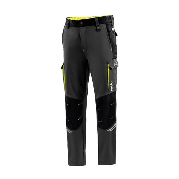 Pantalon gris/amarillo talla s