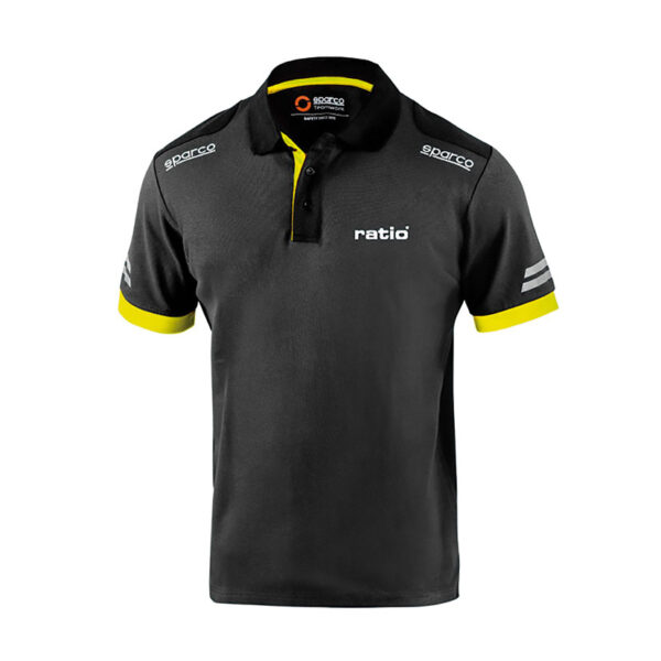 Polo gris/amarillo talla s