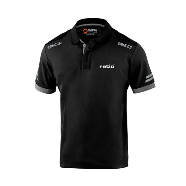 Polo gris/negro talla s