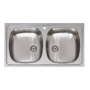 Fregadero acero inoxidable 2S PRÁCTIC Ares 80x51