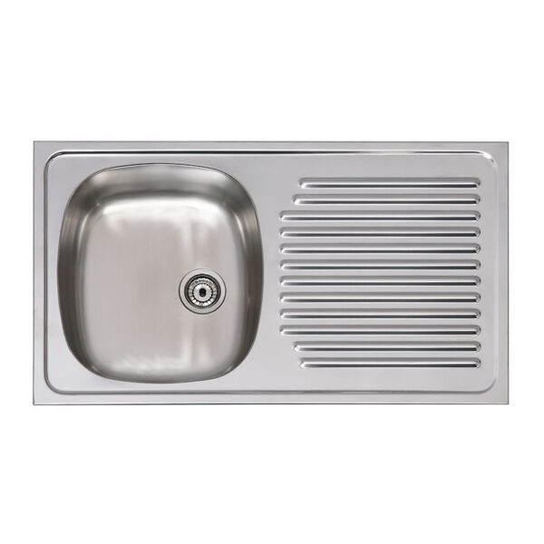 Fregadero acero inoxidable 1S PRÁCTIC Ares 80x51