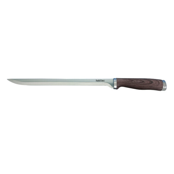 Cuchillo jamonero laminado 25 cm. Hoja 1,5 mm. Habitex