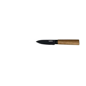 Cuchillo mondador forjado Dark. 9 cm. Hoja 2 mm. Habitex