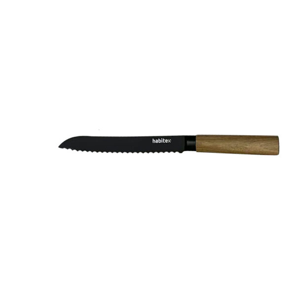 Cuchillo panero forjado Dark 20 cm. Hoja 2,5 mm. Habitex