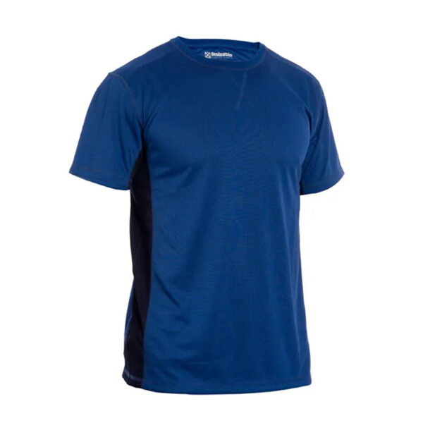 Camiseta manga corta jet azul/rojo t/m