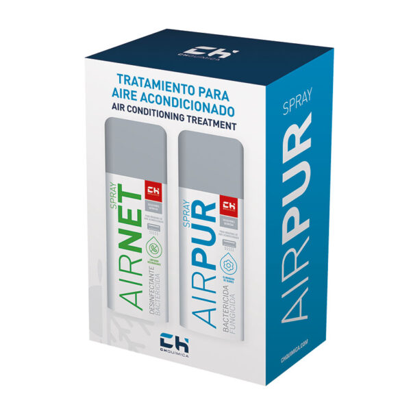 Kit limpiador y eliminador de olores en sistemas de aire acondicionado.400 ml