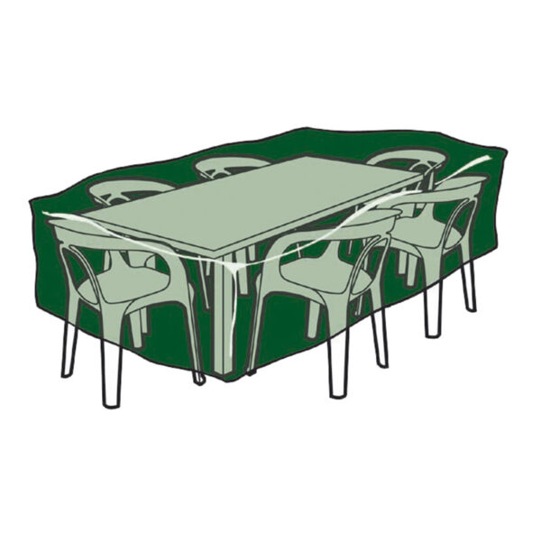 Funda muebles PE mesa+sillas 225x143x90 cm - Imagen 2