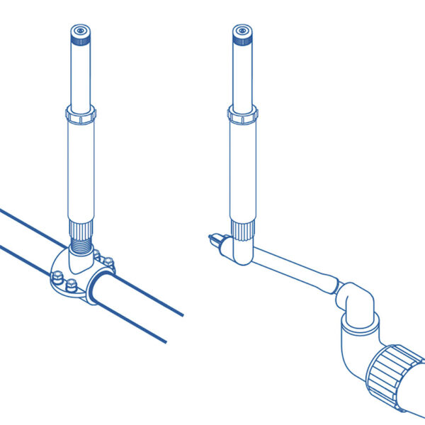 Digusor riego 10 cm  con tobera riego regulable .25º-360º - Imagen 3