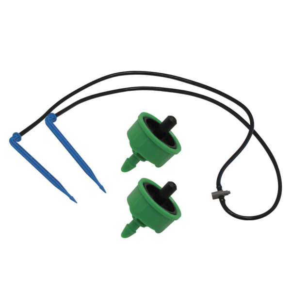 Riego goteo. Kit gotero 4l/h. Microtubo. Piqueta