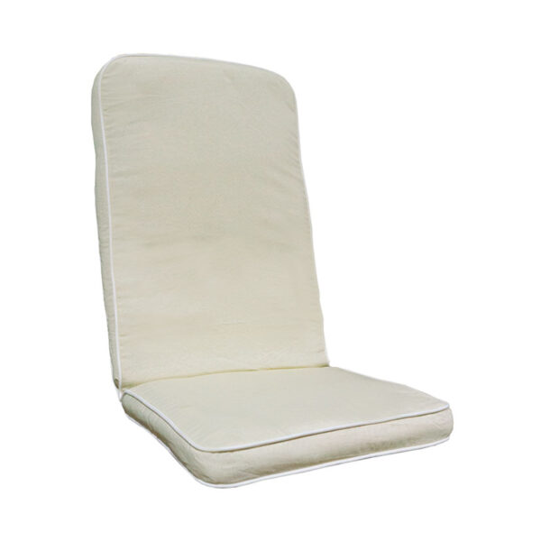 Cojín. Serie color crudo. Silla plegable 100x45x4 cm