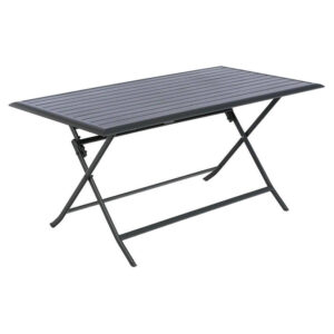 Mesa Azúa Modula aluminio plegable 150x80 cm. Color grafito