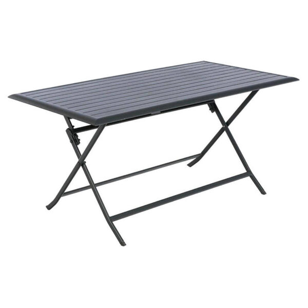 Mesa Azúa Modula aluminio plegable 150x80 cm. Color grafito