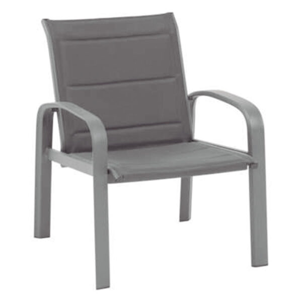 Conjunto Elyn 2 sillones con mesa. Color antracita - Imagen 3