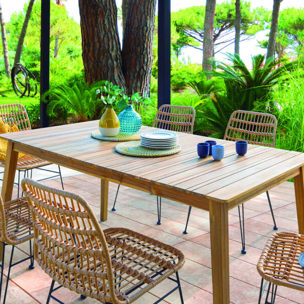 Mesa madera Tiwi 6 personas - Imagen 3