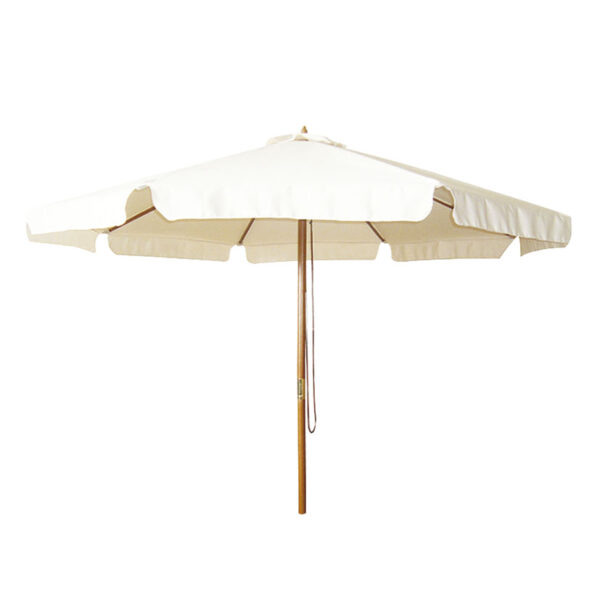 Parasol madera 3 m crudo polea