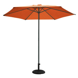 Parasol aluminio 3x3 m Antracita/Terracota 48 mm