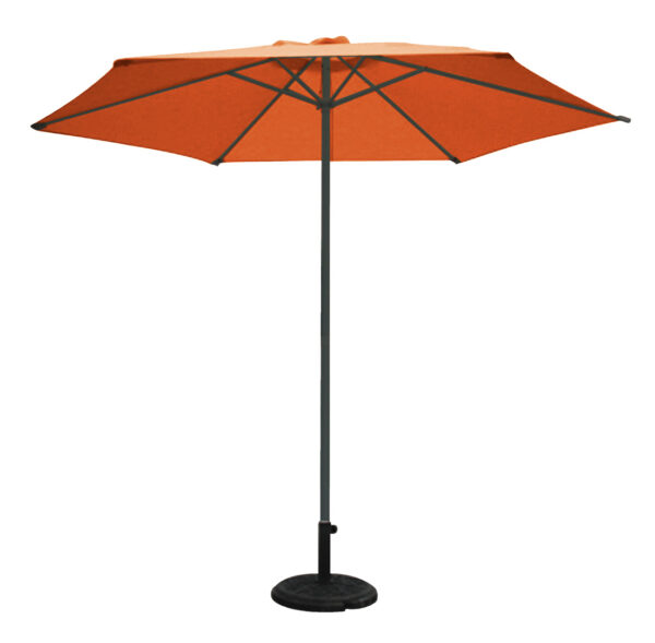 Parasol aluminio 3x3 m Antracita/Terracota 48 mm