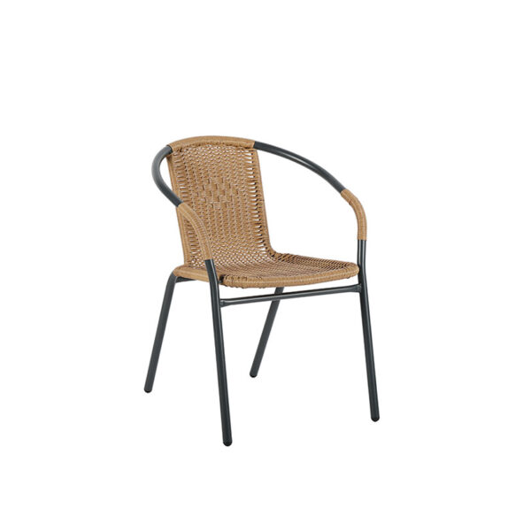 Silla Nori  apilable color miel