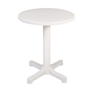 Mesa balcón Ø 60 cm. Blanca