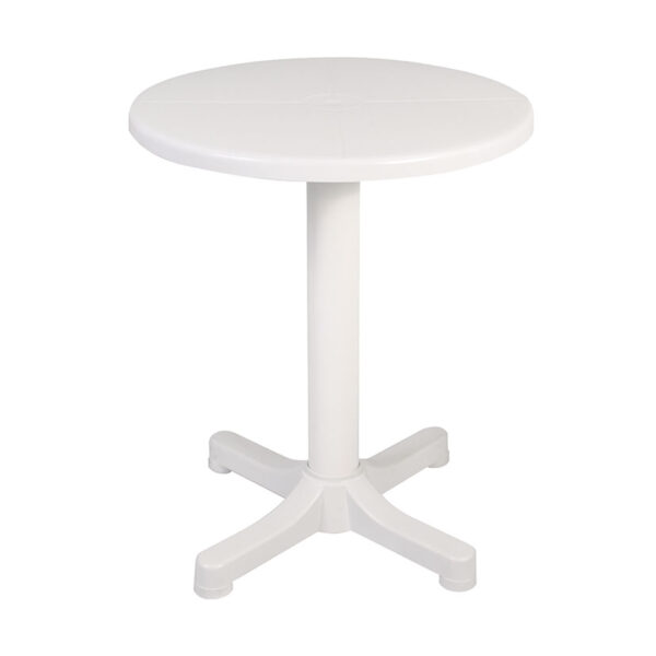 Mesa balcón Ø 60 cm. Blanca